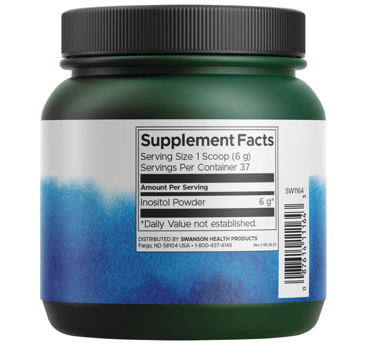 Swanson Suplemento de Inositol en polvo 100 % puro, 227g