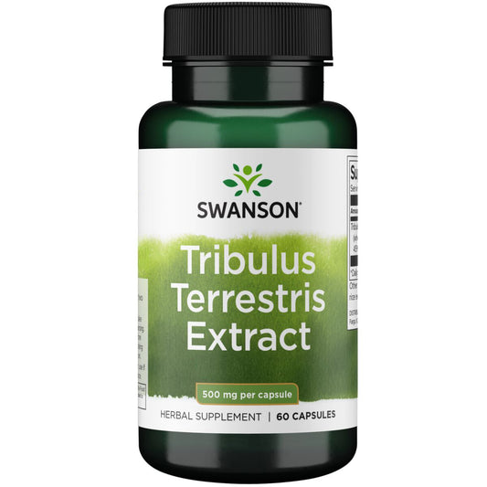 Swanson Suplemento Extracto de tribulus terrestris, 500 Mg por cápsula, 60 cápsulas para 2 meses