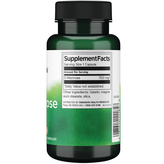 Swanson Suplemento de D-manosa 700 mg, 60 cápsulas