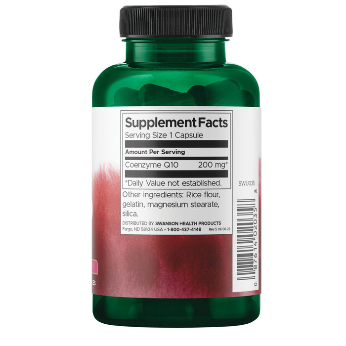 Swanson Suplemento de CoQ10 200 Mg, 90 cápsulas