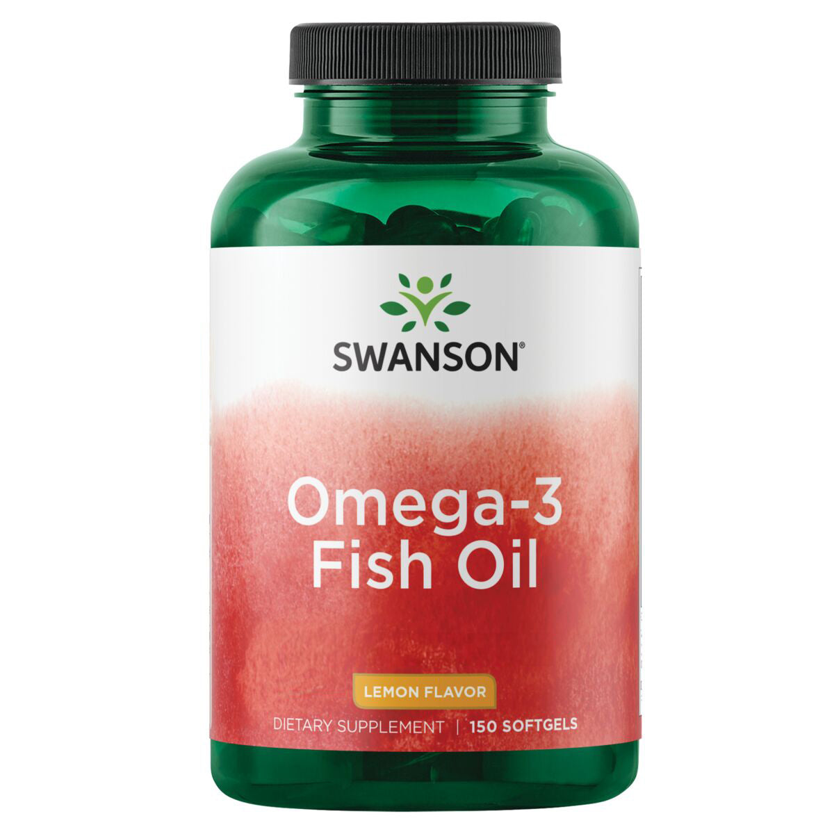 Swanson Omega 3 Aceite de pescado, 150 Cápsulas Sabor Limón