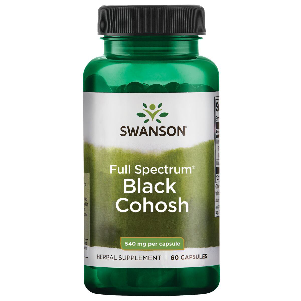Swanson Suplemento de Cohosh Negro, 540 mg por cápsula, 60 cápsulas para 2 meses
