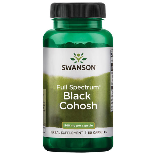 Swanson Suplemento de Cohosh Negro, 540 mg por cápsula, 60 cápsulas para 2 meses