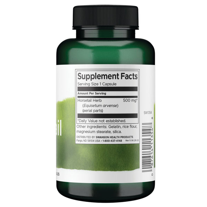 Swanson Suplemento Cola de caballo 500 mg, 90 cápsulas