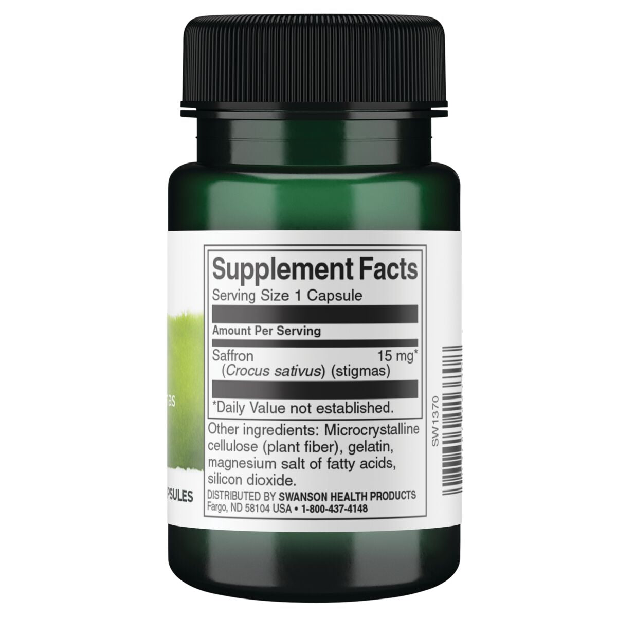 Swanson Suplemento de Azafrán Full Spectrum (estigmas integrales) 15 mg por cápsula, 60 cápsulas