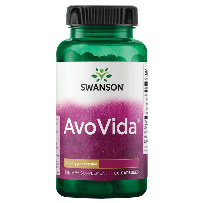 Swanson Suplemento AvoVida - Fuerza Máxima 300 Mg, 60 Cápsulas