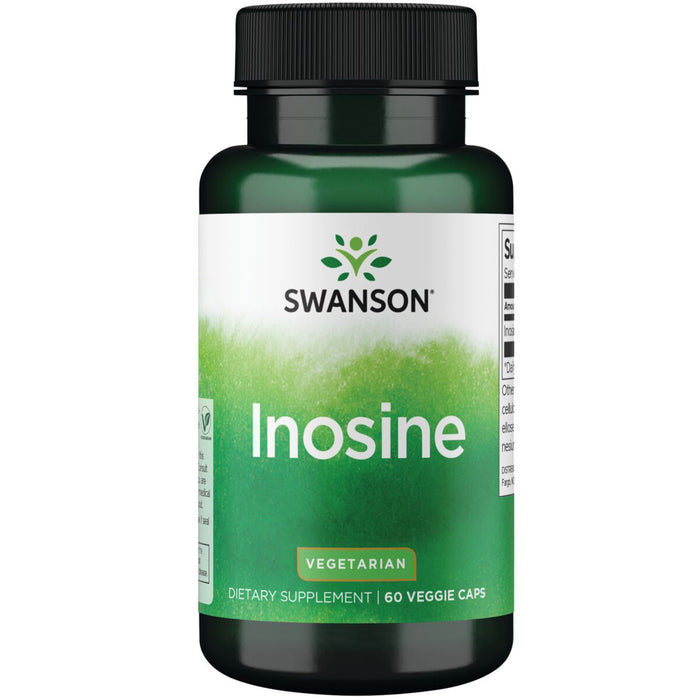 Swanson Suplemento de Inosina 500mg, 60 Cápsulas