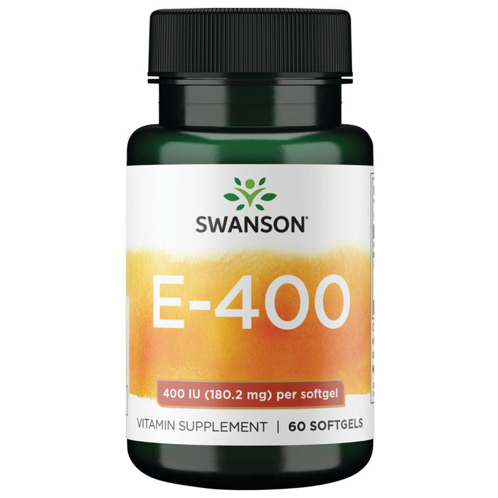 Swanson Vitamina E 400 IU (180.2 mg), 60 cápsulas