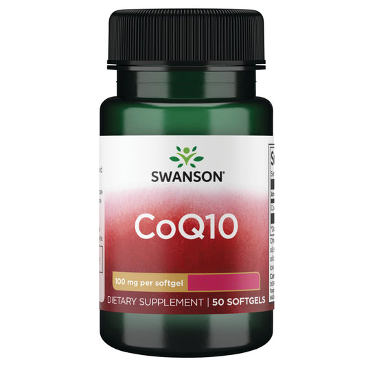 Swanson Suplemento de CoQ10 100mg por cápsula, 50 Cápsulas para 2 meses