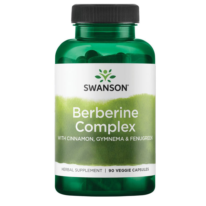 Swanson Complejo de Berberina con Canela, Gymnema y Fenogreco, 90 Cápsulas