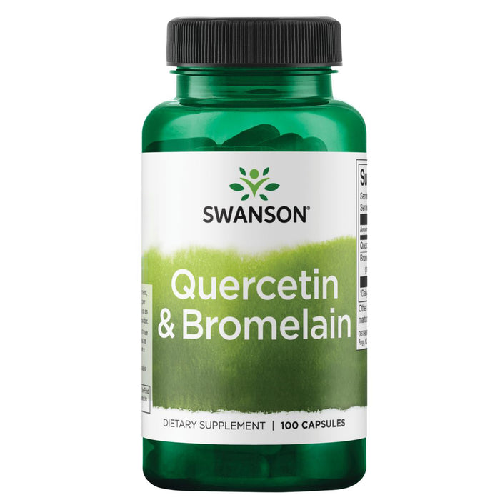 Swanson Suplemento de Quercentina y Bromelia, 100 cápsulas