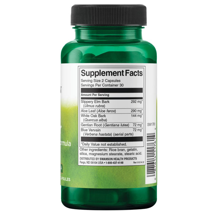 Swanson Suplemento Ayudante de colon, 60 cápsulas