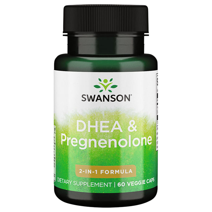 Swanson Suplemento de DHEA y pregnenolona, 60 Cápsulas