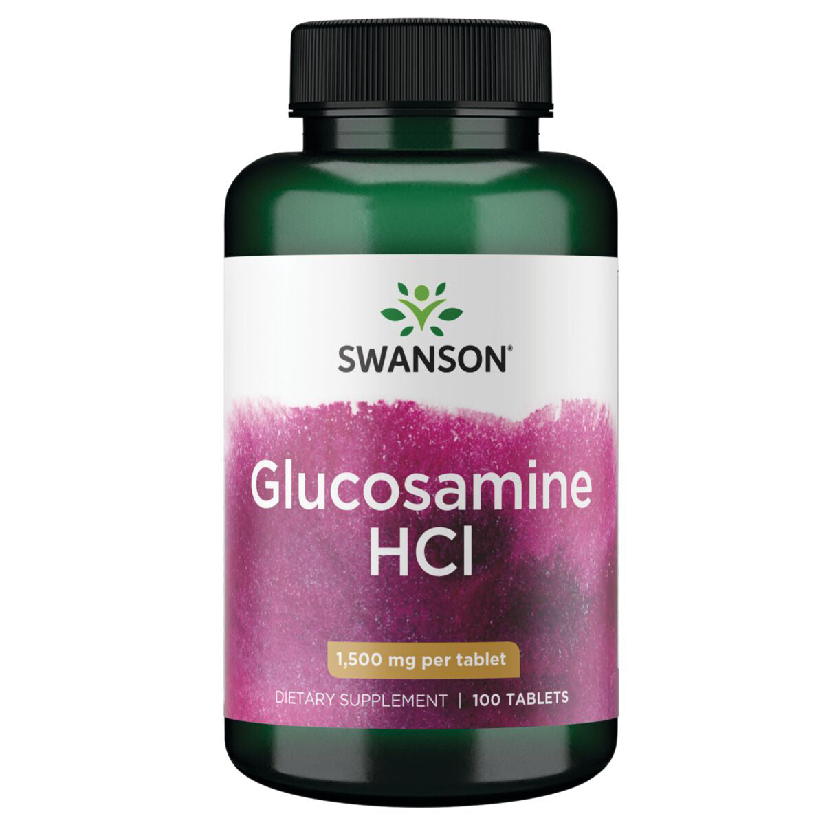 Swanson Suplemento Glucosamina HCl, 1500 Mg por tableta, 100 Tabletas para 3 meses