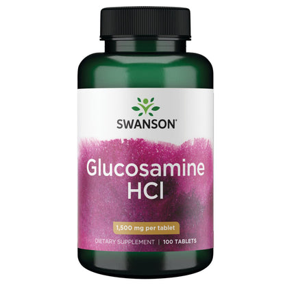 Swanson Suplemento Glucosamina HCl, 1500 Mg por tableta, 100 Tabletas para 3 meses