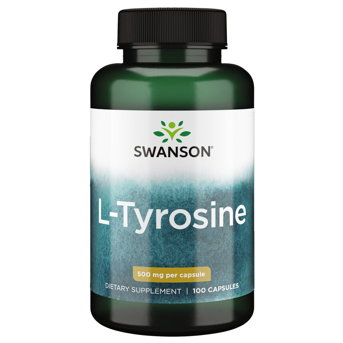 Swanson Suplemento de L-Tirosina, 500 Mg por cápsula, 100 cápsulas para 3 meses