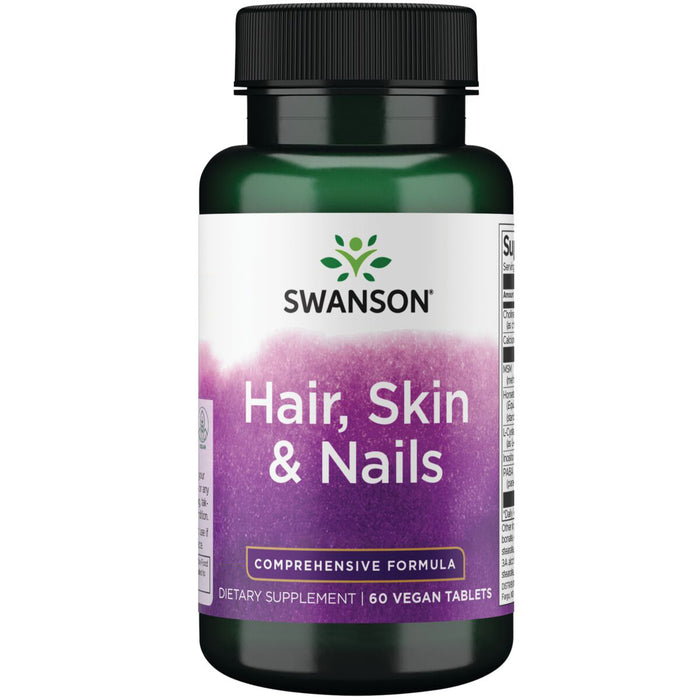 Swanson Suplemento Cabello, piel y uñas, 60 Tabletas