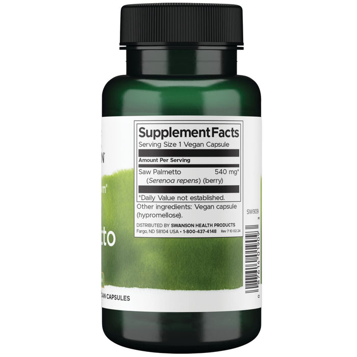 Swanson Suplemento de Palma enana americana 540 mg , 100 Cápsulas