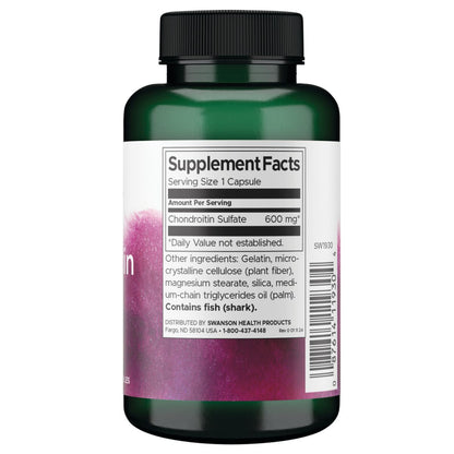 Swanson Suplemento Alimenticio de Sulfato de Condroitina, 120 capsulas