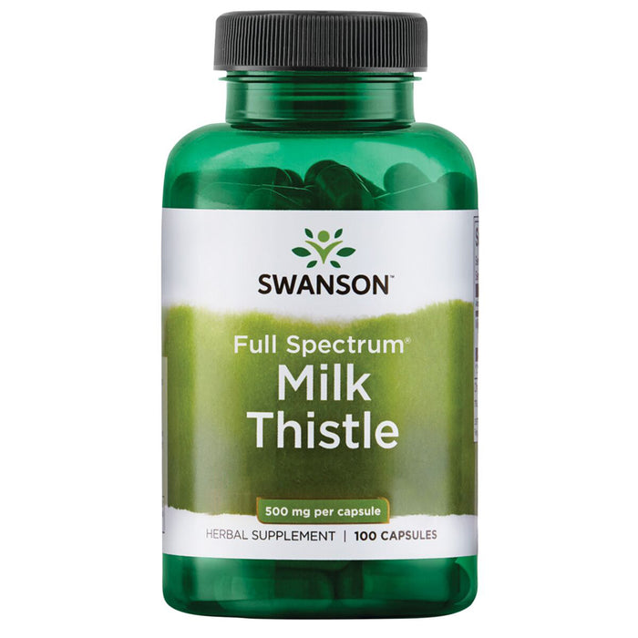 Swanson Suplemento Cardo mariano Full Spectrum 500 Mg, 100 Cápsulas