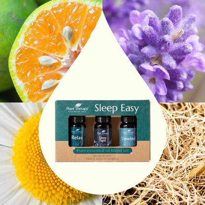 Plant Therapy Sleep Easy Kit De Aceites Esenciales 3 Piezas