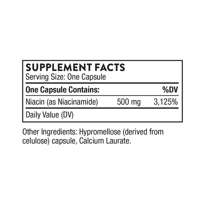 Thorne Suplemento de Niacinamida 500 mg 180 cápsulas
