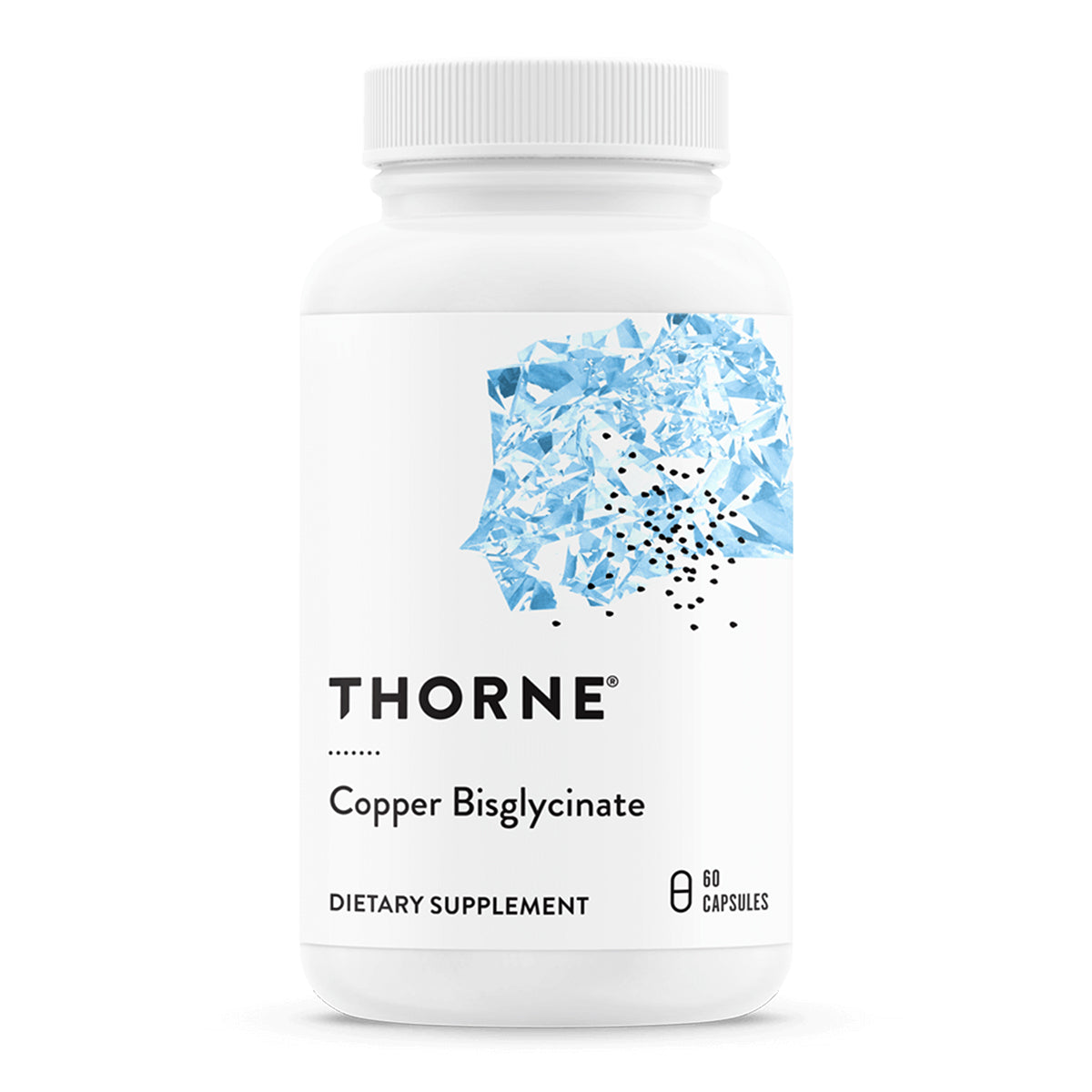Thorne Suplemento de Bisglicinato de cobre, 2 mg por cápsula, 60 cápsulas para 2 meses