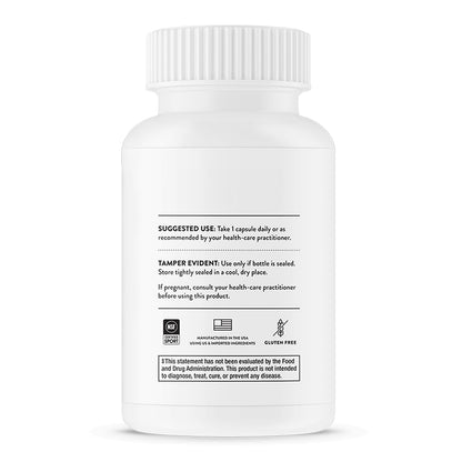 Thorne Suplemento de Bisglicinato de hierro, 25 mg por cápsula, 60 cápsulas