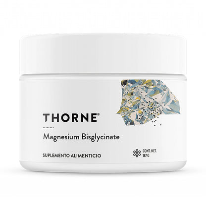 Thorne Suplemento Bisglicinato de magnesio, 200 mg de magnesio, 6.6 oz para 60 porciones