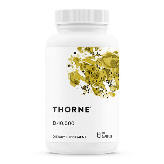 Thorne Vitamina D-10.000, 250 mcg por cápsula, 60 cápsulas para 2 meses