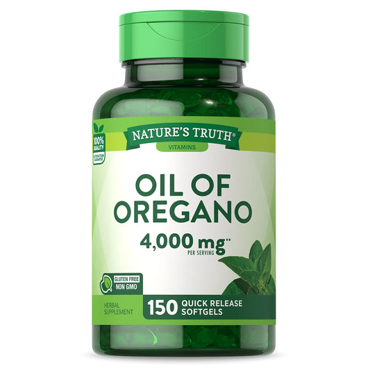 Nature's Truth Suplemento Aceite de orégano 4000mg, 150 cápsulas para 2 meses