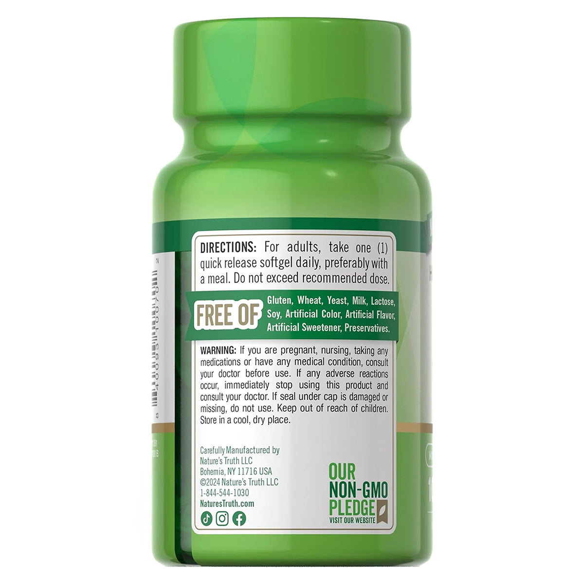 Nature's Truth Vitamina D3 10.000 UI, 100 cápsulas para 3 meses