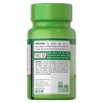 Nature's Truth Vitamina D3 10.000 UI, 100 cápsulas para 3 meses