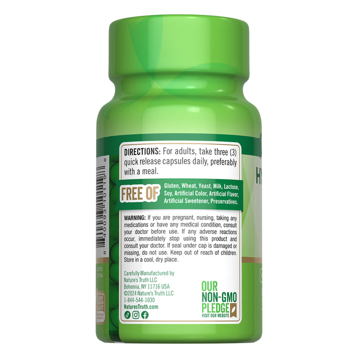Nature's Truth Suplemento Complejo de ácido hialurónico 900 mg, 50 cápsulas