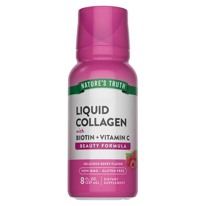 Nature's Truth Suplemento Péptidos de colágeno líquidos, 8 oz (237ml)