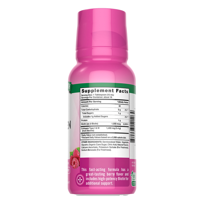 Nature's Truth Suplemento Péptidos de colágeno líquidos, 8 oz (237ml)