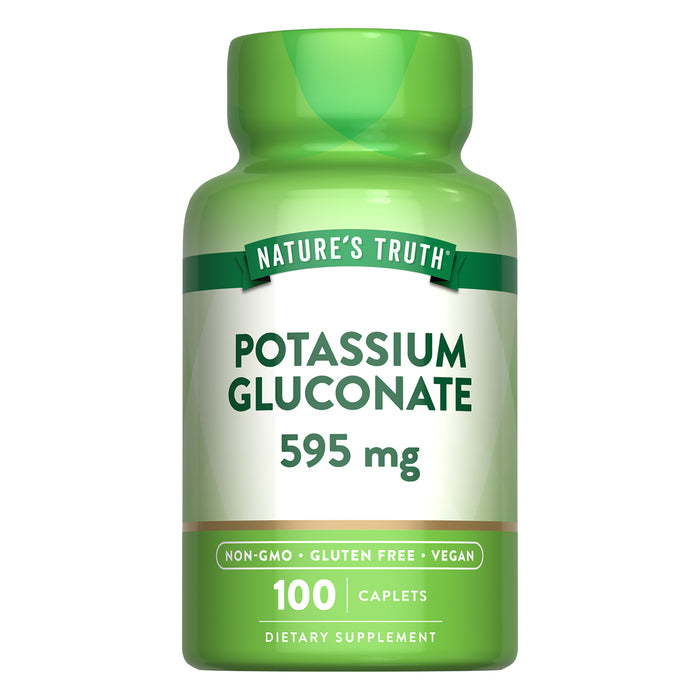 Nature's Truth Suplemento Gluconato de Potasio 595 mg, 100 tabletas