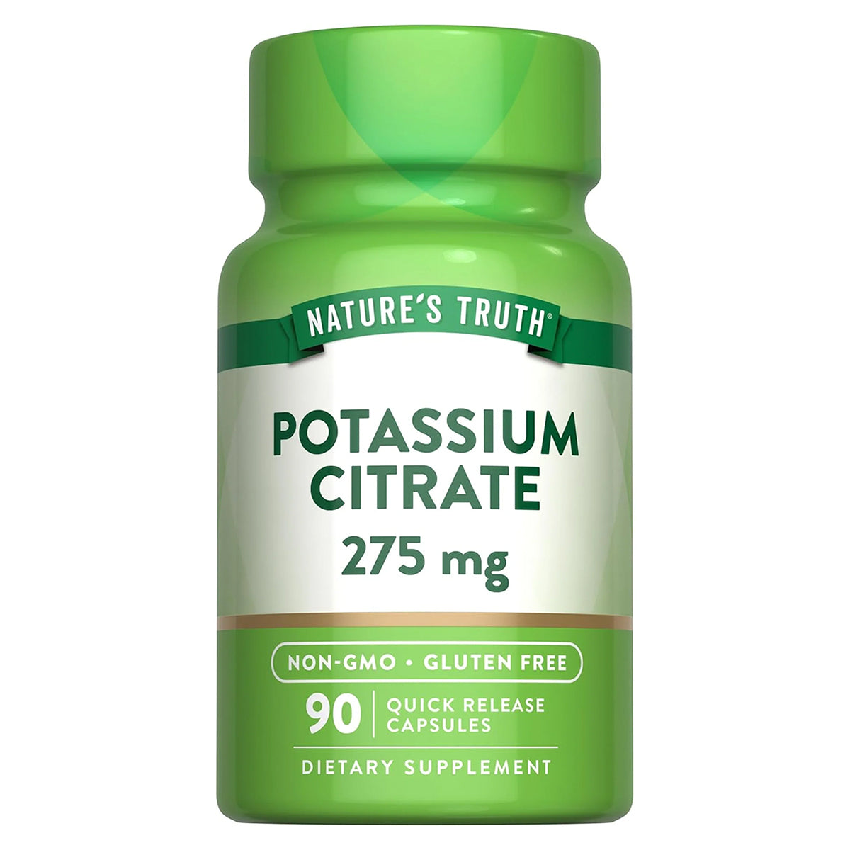 Nature's Truth Suplemento Citrato de Potasio 275 mg, 90 cápsulas para 3 meses