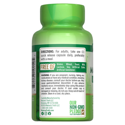 Nature's Truth Suplemento Complejo de Triple Magnesio, 100 cápsulas para 3 meses