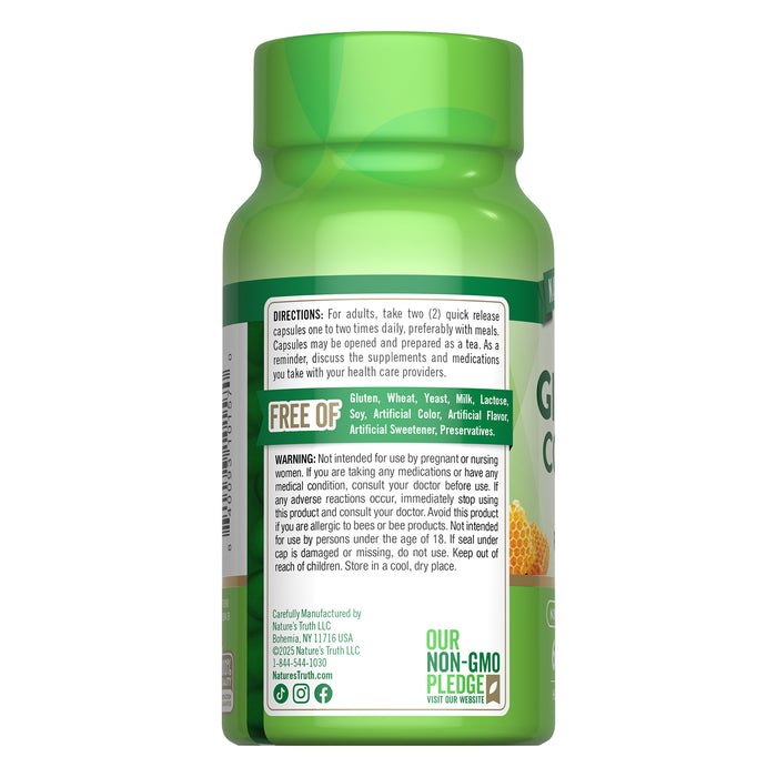 Nature's Truth Suplemento Complejo Super Ginseng con Jalea Real, 60 cápsulas