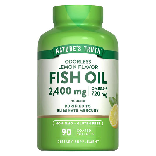 Nature´s Truth Aceite de pescado Omega 3 2000 mg, Sabor a limón, 90 cápsulas