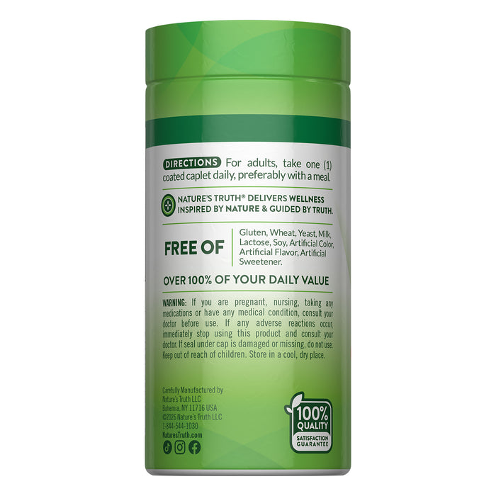 Nature's Truth Complejo de vitamina B con vitamina C, 100 comprimidos