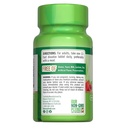 Nature´s Truth Vitamina B-12 con ácido fólico, 60 tabletas