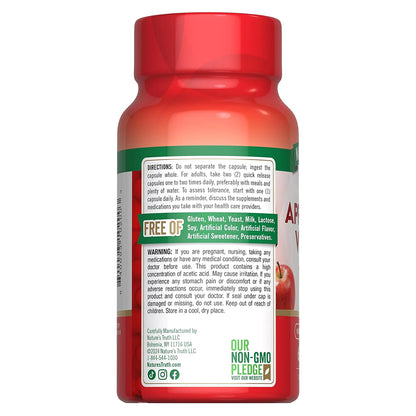 Nature´s Truth Suplemento Vinagre de Sidra de Manzana 60 cápsulas