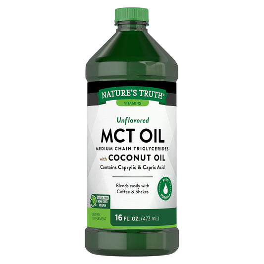 Nature's Truth Suplemento de Aceite MCT (triglicéridos de cadena media), 16 oz
