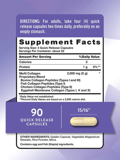 Nature´s Truth Complejo de colágeno, 90 cápsulas