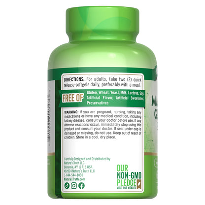 Nature´s Truth Glicinato de magnesio 250 mg, 60 cápsulas