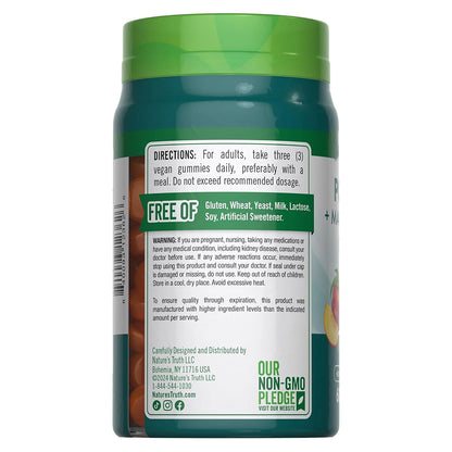 Nature's Truth Suplemento Citrato de potasio + magnesio, 60 gomitas