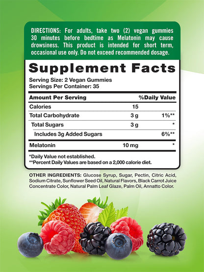 Nature's Truth Melatonina 10 mg , 70 gomitas