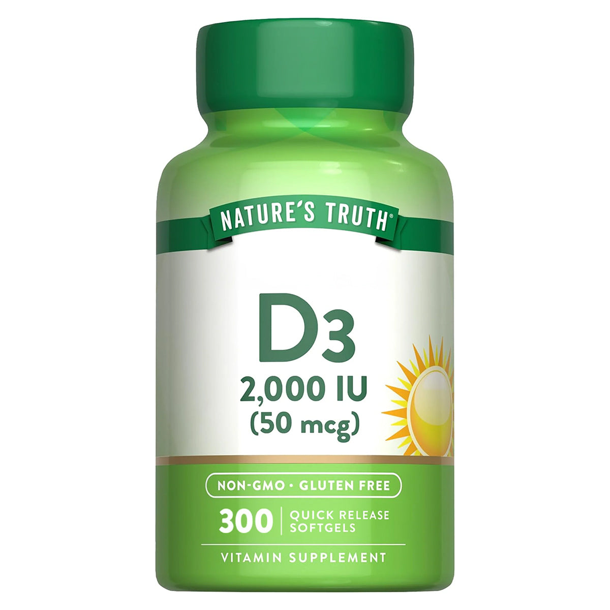 Nature´s Truth Vitamina D3 2000 UI (50 mcg), 300 cápsula